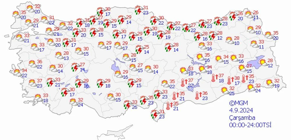 Meteoroloji 4 ili uyardı: Kuvvetli sağanak yağış kapıda!