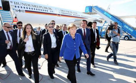 Merkel Antalya'ya geldi