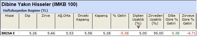 Dibine yakın hisseler 22-02-2013