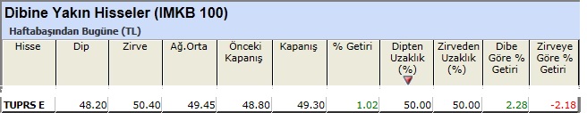 Dibine yakın hisseler 22-02-2013