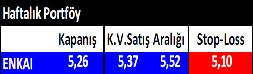 15 hisselik haftalık portföy önerisi