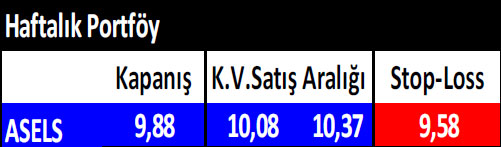 15 hisselik haftalık portföy önerisi