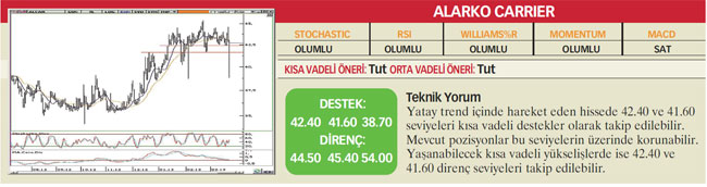 22 hisselik teknik analiz