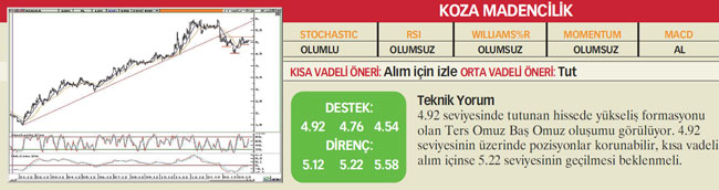 22 hisselik teknik analiz