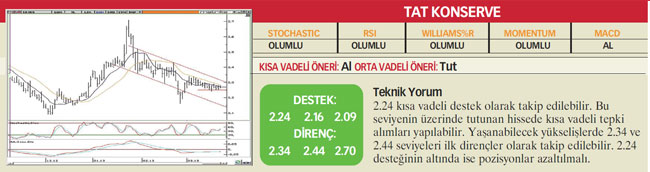 22 hisselik teknik analiz