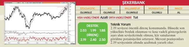 17 hisselik teknik analiz