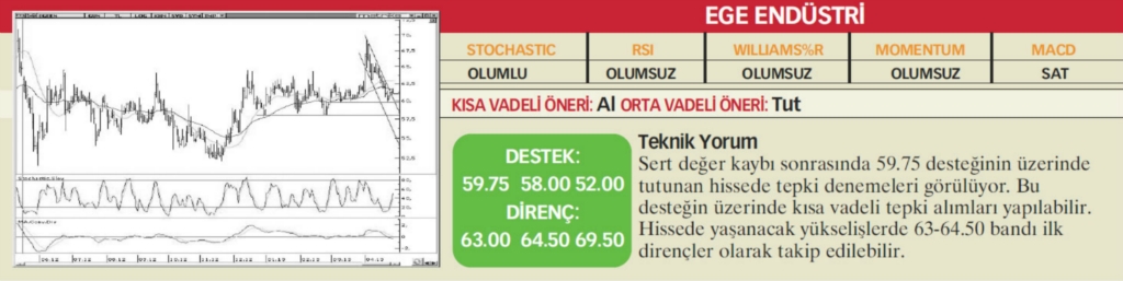 22 hisselik teknik analiz