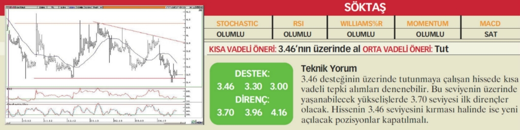 22 hisselik teknik analiz