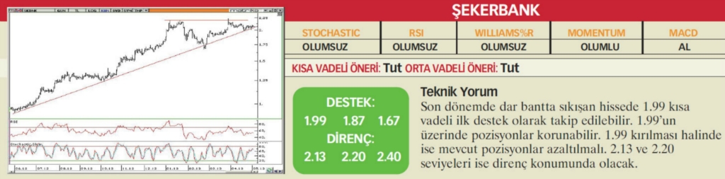 17 hisselik teknik analiz