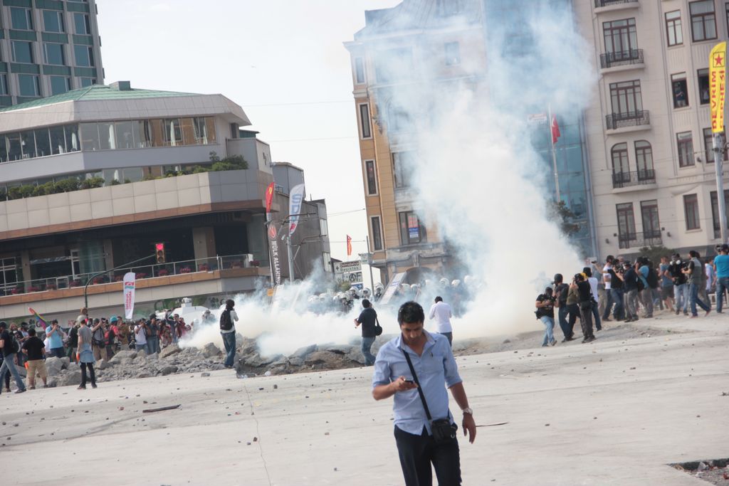 Taksim'e polis müdahalesi