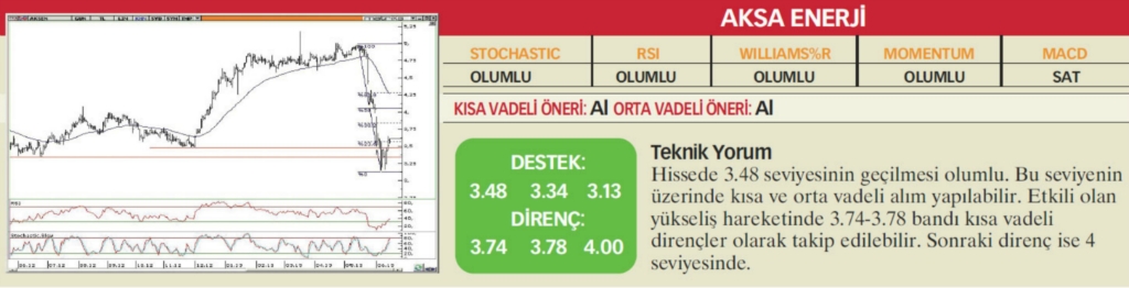 22 hisselik teknik analiz