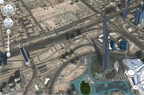 Google ile Burj Khalifa ekranlarınızda