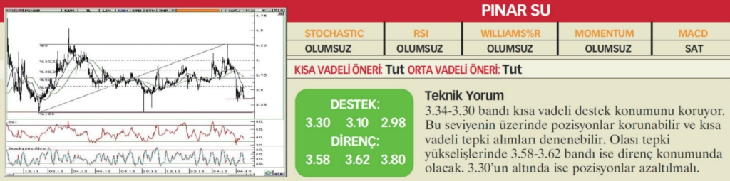 22 hisselik teknik analiz