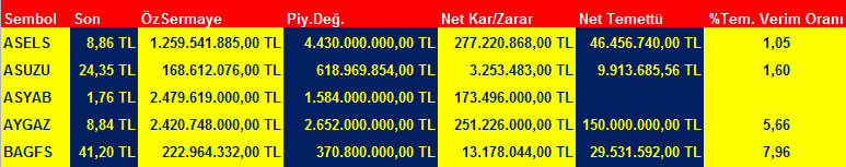 BİST 100'ün temettü verimlilik oranı