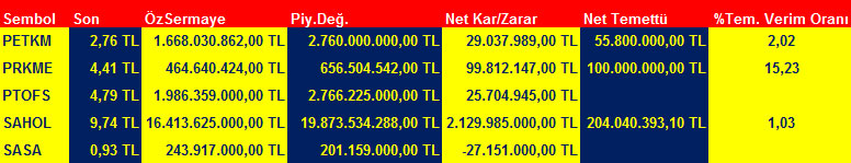 BİST 100'ün temettü verimlilik oranı