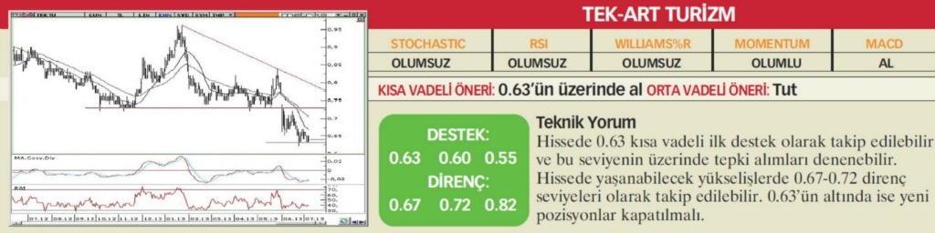 22 hisselik teknik analiz