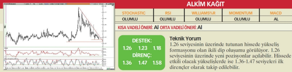 22 hisselik teknik analiz