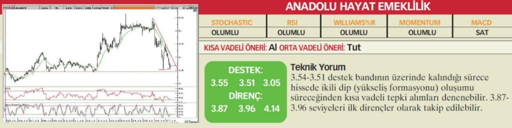 22 hisselik teknik analiz