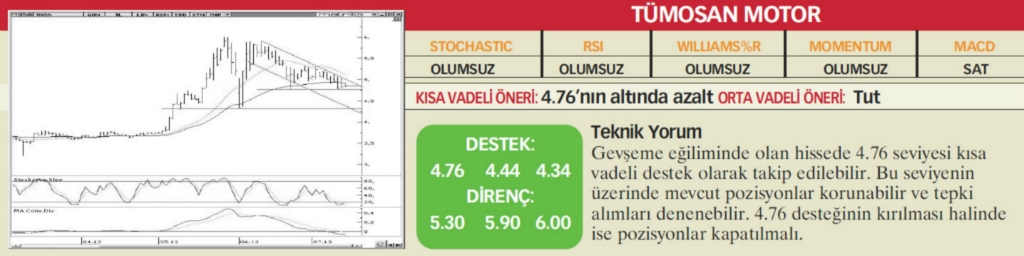 22 hisselik teknik analiz