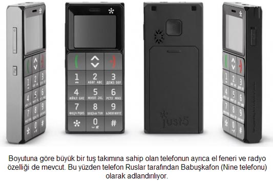 Ruslardan nineler için telefon