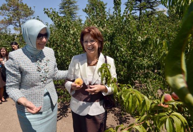 Çankaya Köşkü'nün yeni bahçesi