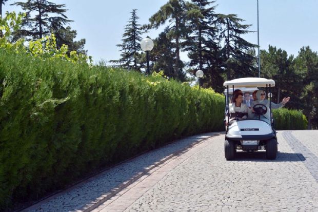 Çankaya Köşkü'nün yeni bahçesi