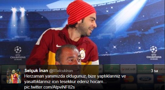 Oyuncularından Terim'e veda mesajları