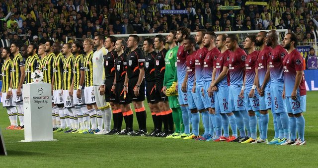 F.Bahçe - Trabzonspor mücadelesinden kareler