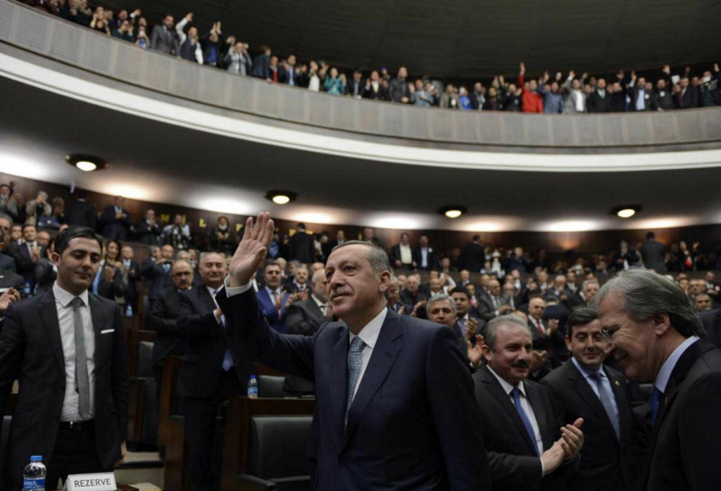 Ak Parti grup toplantısından görüntüler