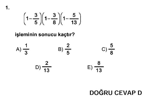 2014 YGS soru ve cevapları