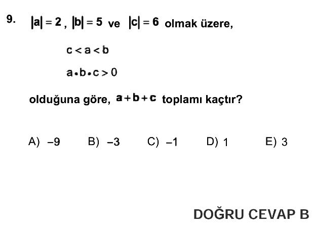 2014 YGS soru ve cevapları