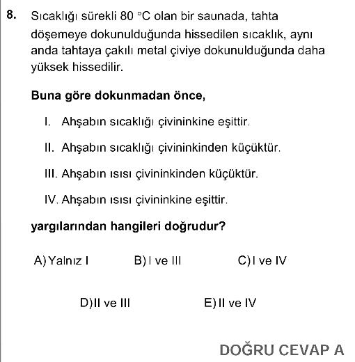 2014 YGS soru ve cevapları