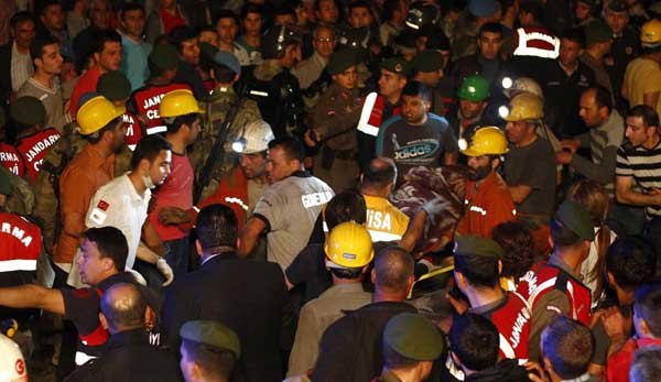 Soma'da maden ocağında yangın 