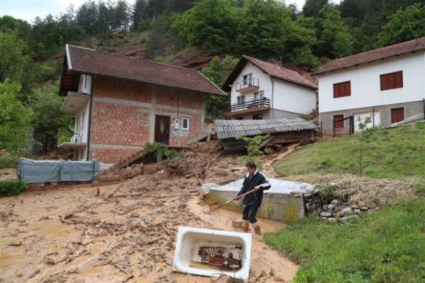 Bosna Hersek'teki sel felaketi