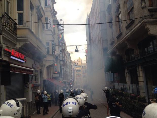 İstiklal'de gezi müdahalesi