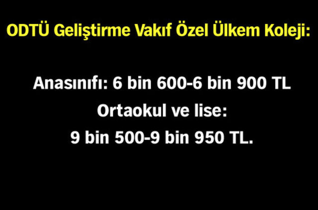 İşte ücretlerini ilan eden özel okullar!