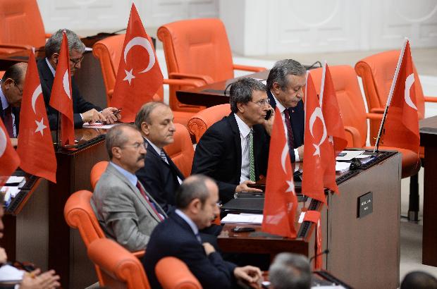 MHP'den Meclis'te Türk Bayraklı protesto