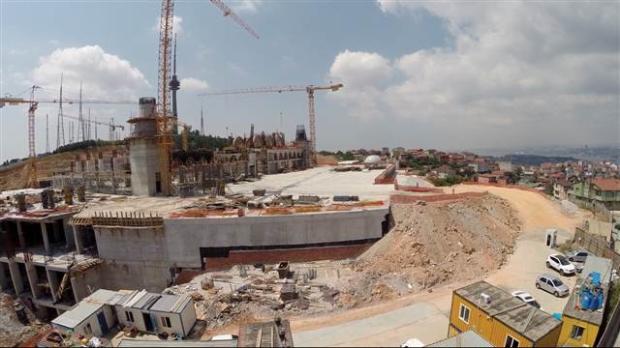 Çamlıca Camii ortaya çıkmaya başladı