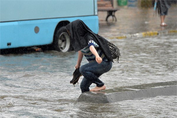 İstanbul'dan sağanak manzaraları
