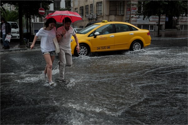 İstanbul'dan sağanak manzaraları
