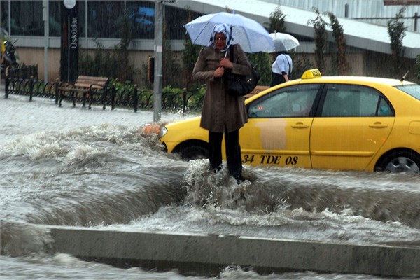 İstanbul'dan sağanak manzaraları
