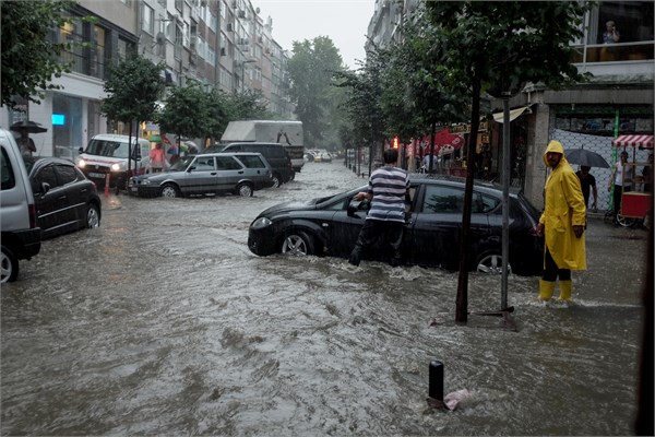 İstanbul'dan sağanak manzaraları
