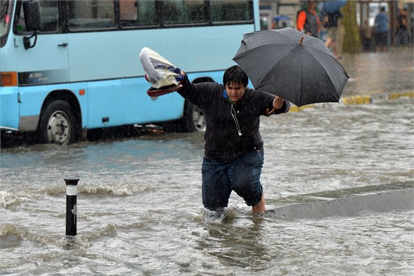 İstanbul'dan sağanak manzaraları
