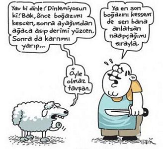 Kurban bayramı karikatürleri...
