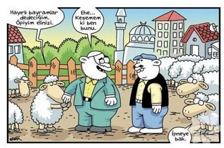 Kurban bayramı karikatürleri...
