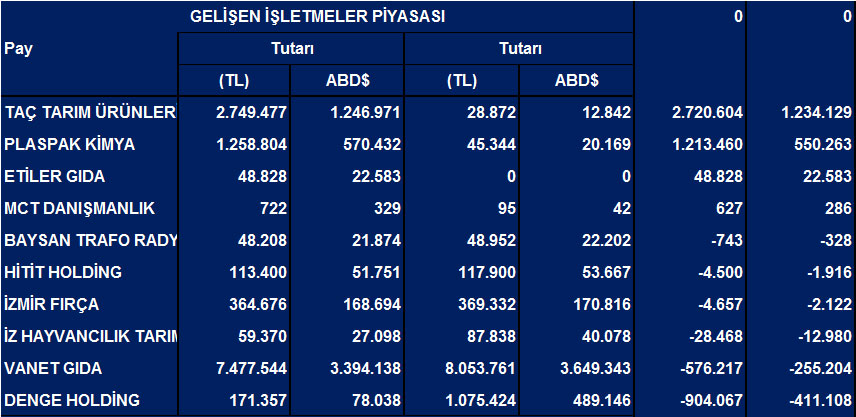 Tüm hisselerde Eylül'de net yabancı satışları