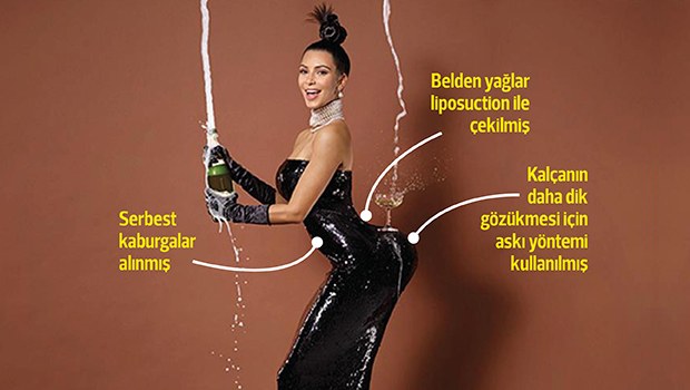 Kim Kardashian'ın o pozunun sırrı