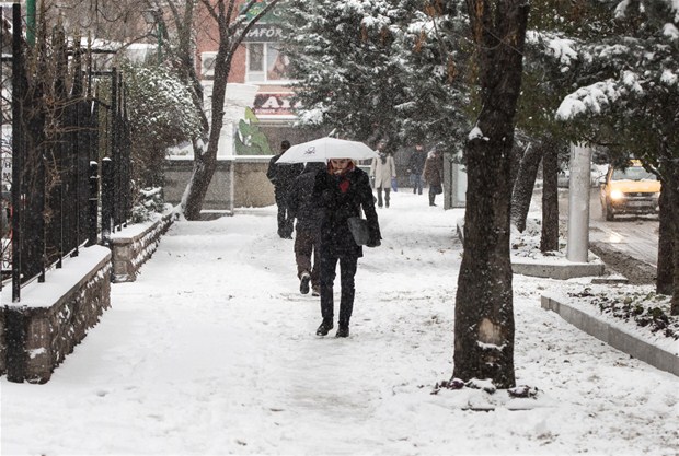 İstanbul'dan kar manzaraları