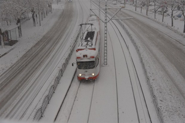 İstanbul'dan kar manzaraları