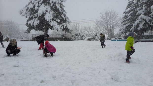 İstanbul'dan kar manzaraları